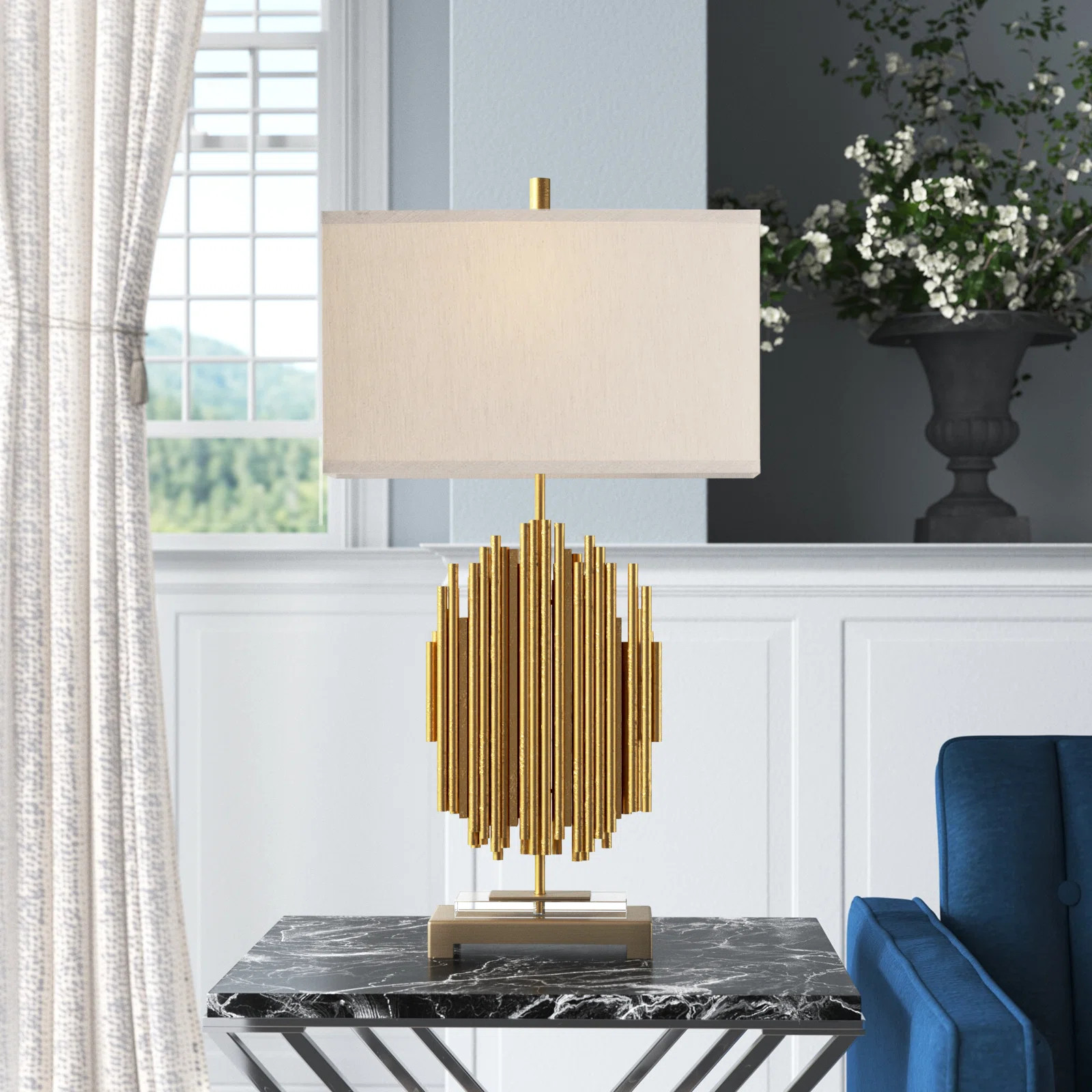 Willa Arlo™ Interiors Astrid 30.5" Gold Standard Table Lamp & Reviews | Wayfair | Wayfair North America
