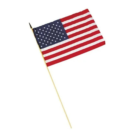 Cloth American Flags (18"X12") - Party Decor - 12 Pieces | Walmart (US)