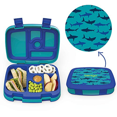 Bentgo® Kids Prints Leak-Proof, 5-Compartment Bento-Style Kids Lunch Box - Ideal Portion Sizes f... | Amazon (US)
