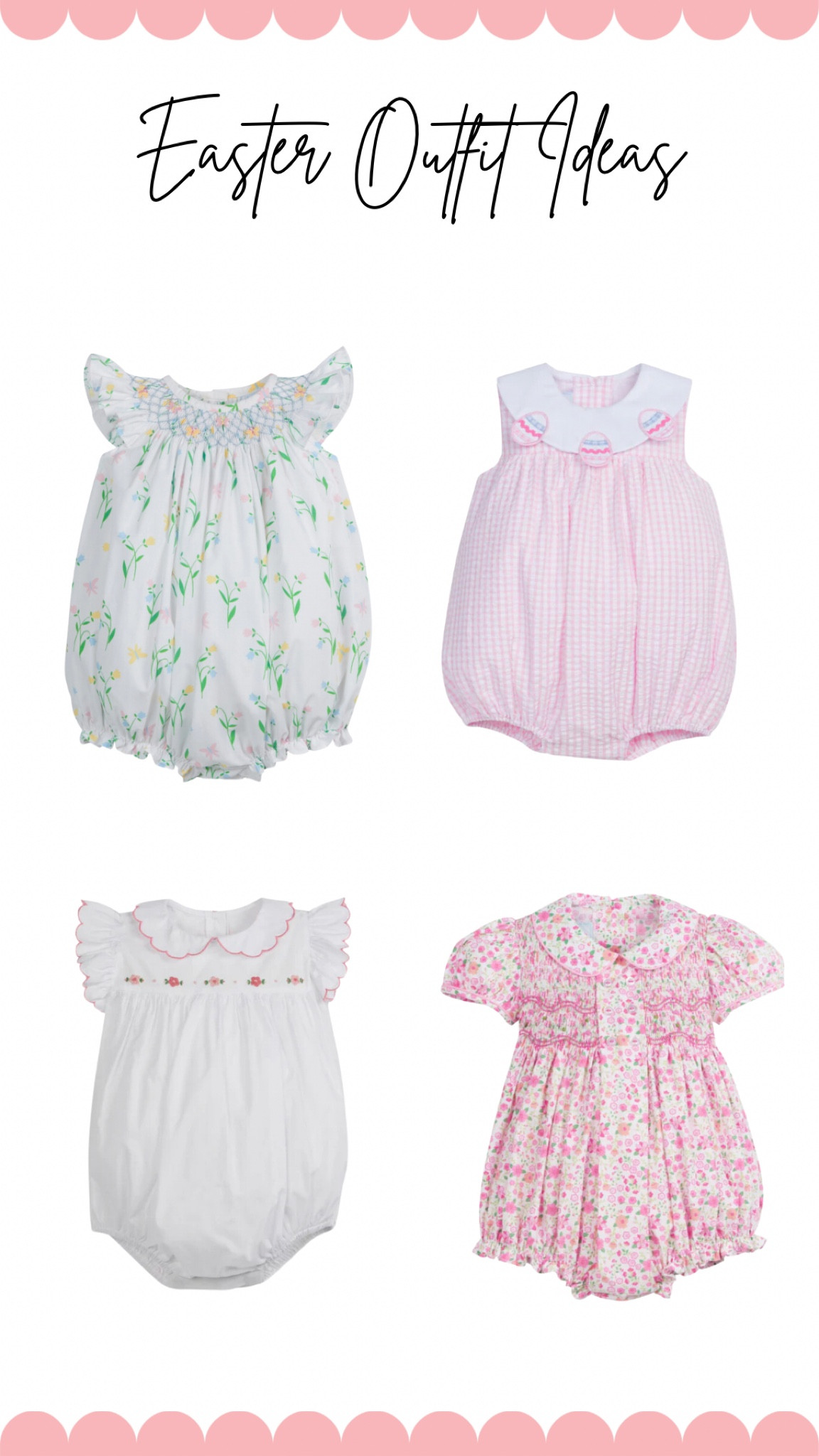 Toddler Baby Easter Outfits
Girl
Bubble Romper
Embroidery 
Heirloom
Smocking
Sibling Outfits
#littleenglish
