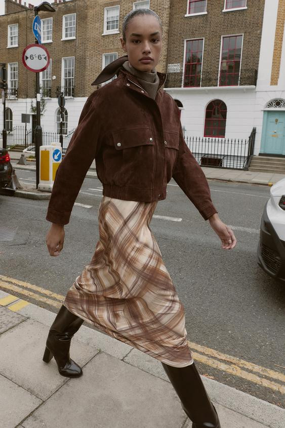 SATIN MIDI SKIRT | Zara US