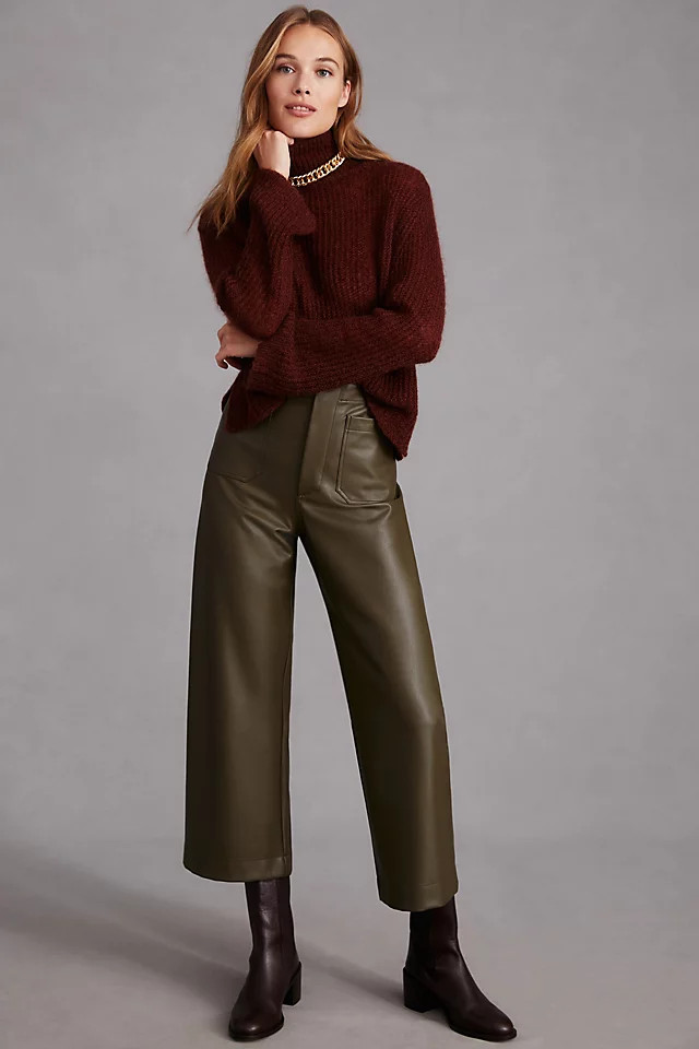The Colette Faux Leather Pants | Anthropologie (US)