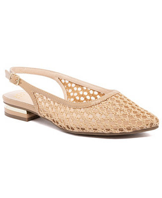 Women's Quilsy Pointed Toe Slingback Flats | Macy's