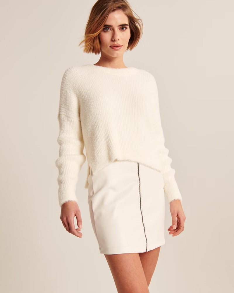 Women's Eyelash Crew Sweater | Women's Tops | Abercrombie.com | Abercrombie & Fitch (US)