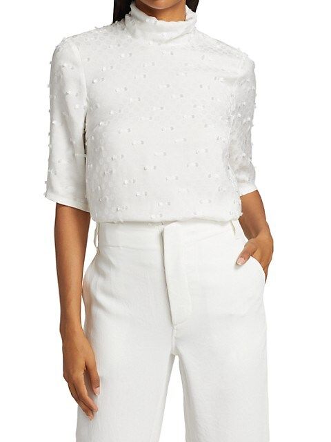 Rachel Comey Lada Embroidered Top on SALE | Saks OFF 5TH | Saks Fifth Avenue OFF 5TH