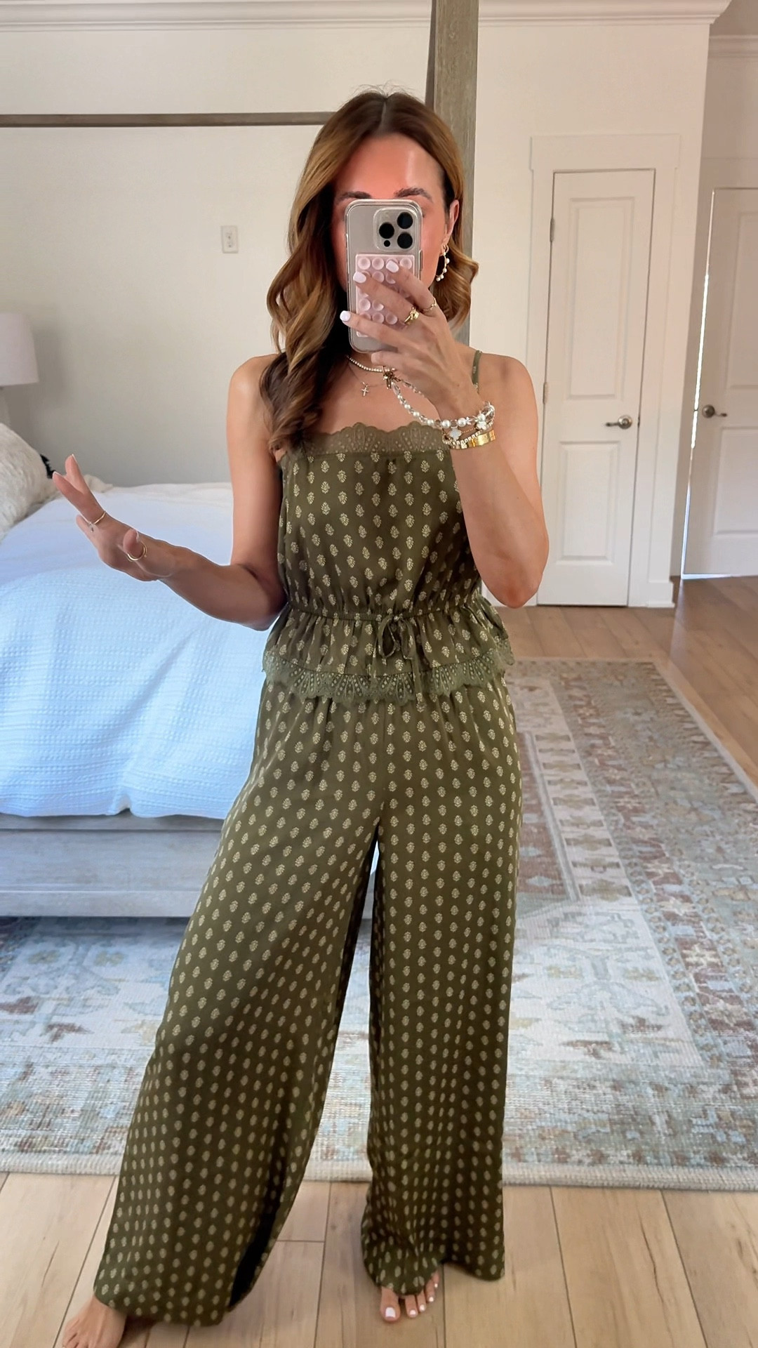 New target arrivals I am loving for spring and summer. Matching pajama set. Target pajamas. Satin pajamas. I love these luxe oajamas!! XS short in pants and XS in top. These are SO nice! 

#LTKootd #LTKTravel #LTKmorningroutine