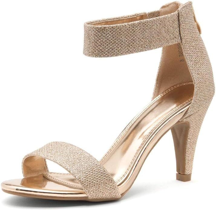 Herstyle RROSE Women's Open Toe High Heels Dress Wedding Party Elegant Heeled Sandals | Amazon (US)