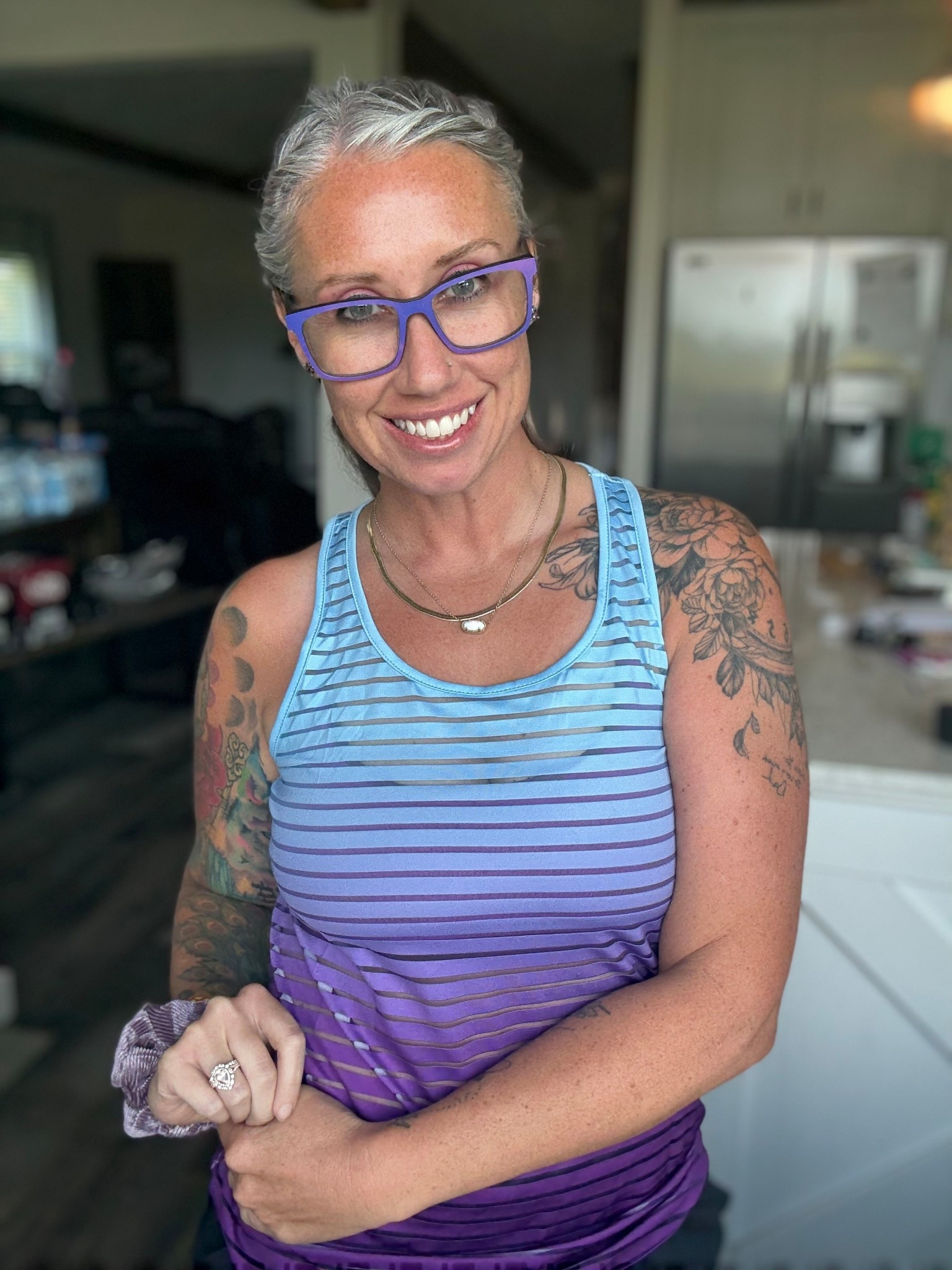 I’ve gotten so many compliments on this horizontal sheer tank  