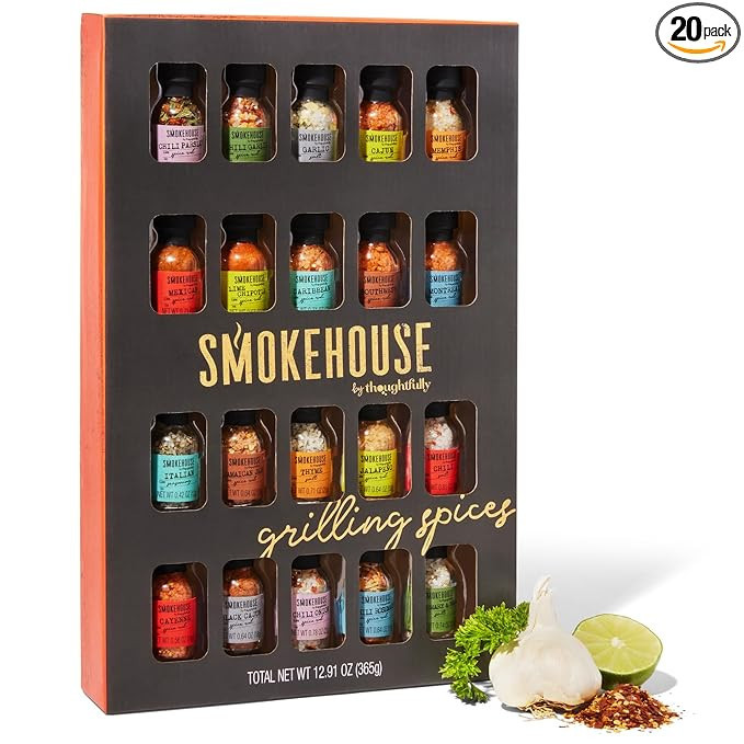 Smokehouse by Thoughtfully Ultimate Grilling Spice Set, Grill Seasoning Gift Set Flavors Include ... | Amazon (US)