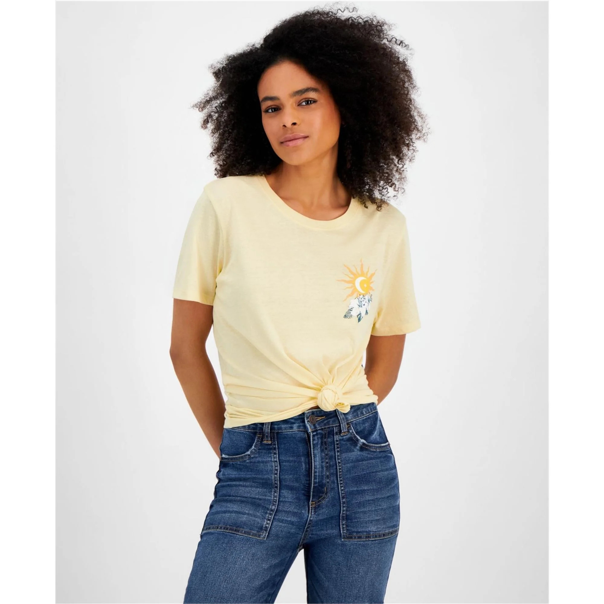 Rebellious One Womens Malibu Graphic T-Shirt, Multicoloured, Juniors, Large | Walmart (US)