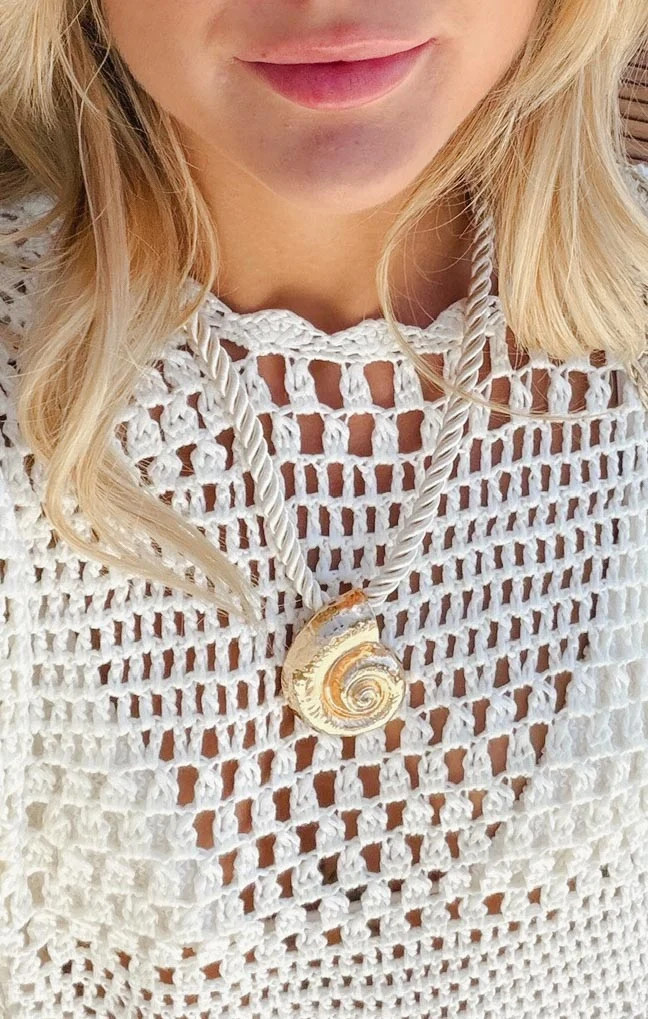 Seashell Rope Necklace ~ Gold | Show Me Your Mumu