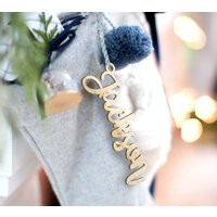 Stocking Tags, Wooden Name For Stocking, Christmas Name, Decor, Gift Tag | Etsy (US)