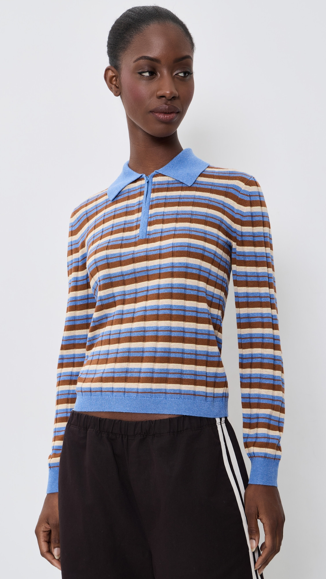 Guest in Residence Track Polo Delft Blue Combo XL | Shopbop