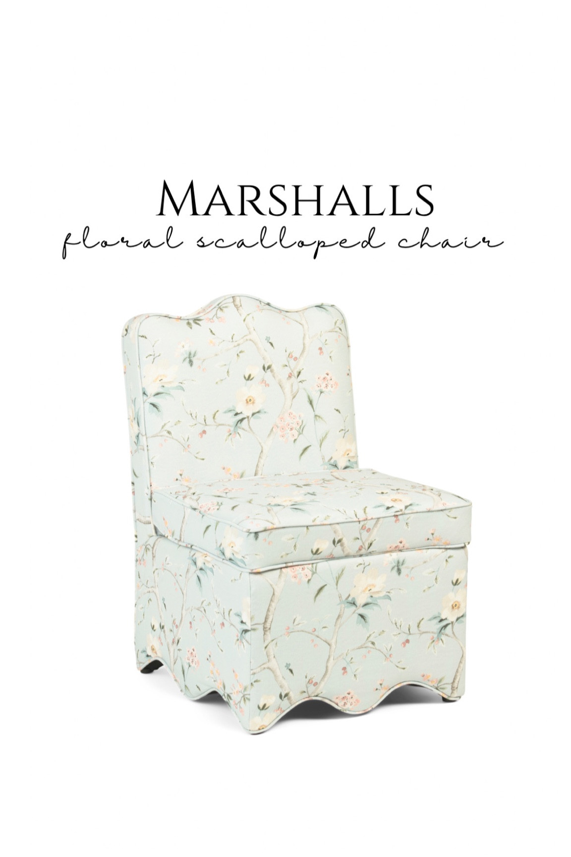 Hurry!! Lillian august floral scalloped chair under $180!! 


Tjmaxx finds grandmillennial decor scalloped floral chair 

#LTKSaleAlert #LTKHome #LTKFindsUnder50