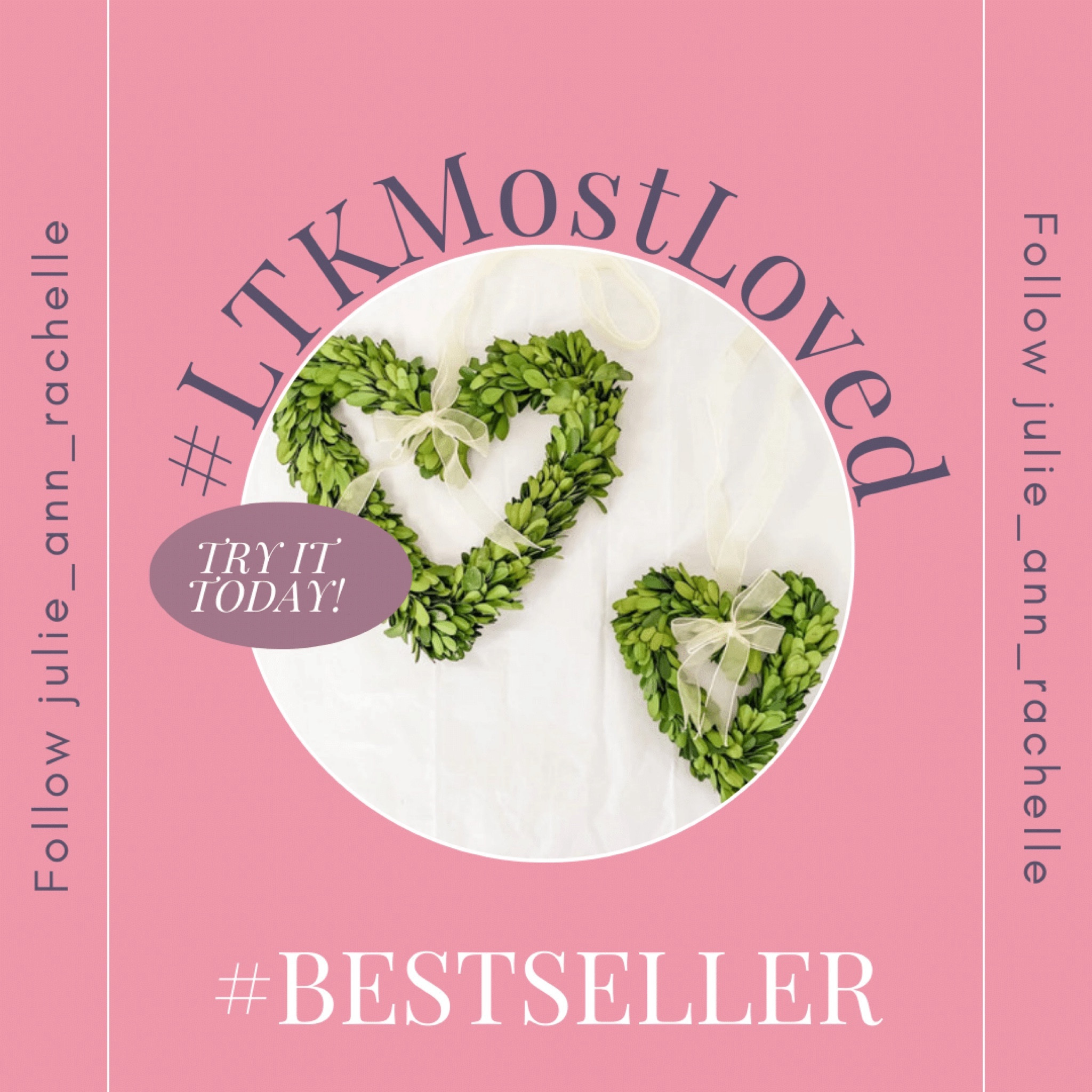 Preserved Boxwood Mini Heart Wreaths, mini heart wreath, small heart wreaths, small valentines day wreath 

Made of preserved boxwood for longer term use, these small hearts are perfect for weddings, Valentines Day, or as a gift to a special person. Recommended for indoor use only. Green dye may bleed in used outdoors in high humidity. Available in 5-6, 7-8, or 9-10".

LOOK INTO MY BESTSELLERS COLLECTION

Follow @julie_ann_rachelle
Visit julieannrachelle.com
Search #julieannrachelle 

SUBSCRIBE TO MY ALERTS FOR MORE FABULOUS FINDS! 

Thanks for your support!



.
#ltk #ltkunder50 #ltkstyletip #ltkunder100 #ltksalealert #ltkhome #ltkshoecrush #ltkfashion #ltkfamily #ltkbeauty #ltkspring #ltkholidaystyle #ltkitbag #ltkseasonal #ltkcurves #ltkkids #ltktravel #ltkbaby #ltkeurope #ltkfit #ltkbump #ltkswim #ltkunder25 #ltkworkwear #ltkholiday #ltkholidaywishlist #ltkblogger #ltkfind #julieannrachelle


#LTKGiftGuide #LTKfindsunder50 #LTKMostLoved