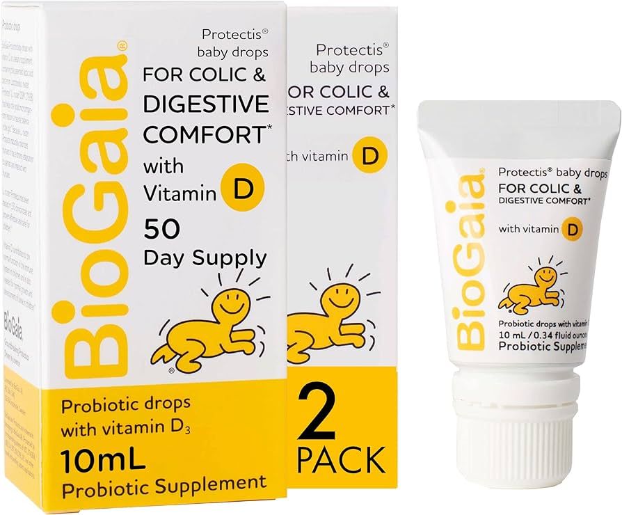BioGaia Protectis Baby Probiotic Drops with Vitamin D for Infants, Newborn and Kids Colic, Spit-U... | Amazon (US)