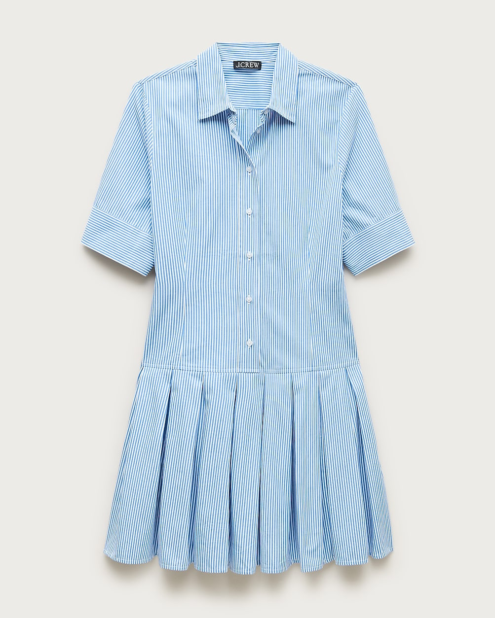 Ophelia mini shirt-dress in striped cotton poplin | J. Crew US