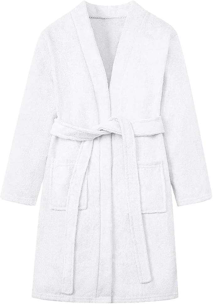 Umeyda Boys Girls Towel Robe Soft Terry Cloth Kimono Bathrobes Sleepwear for Kids, 3-12 Years | Amazon (US)