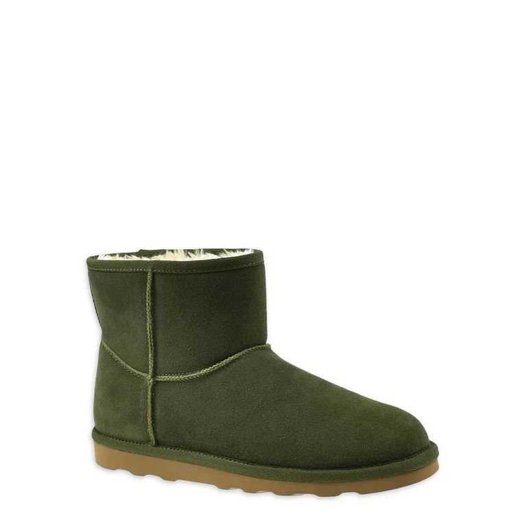 Time and Tru Women's Mini Genuine Suede Boots | Walmart (US)