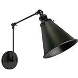 Industrial Wall Sconce Swing Arm Angle Adjustable Vintage Wall Mount Light Sconces | Amazon (US)