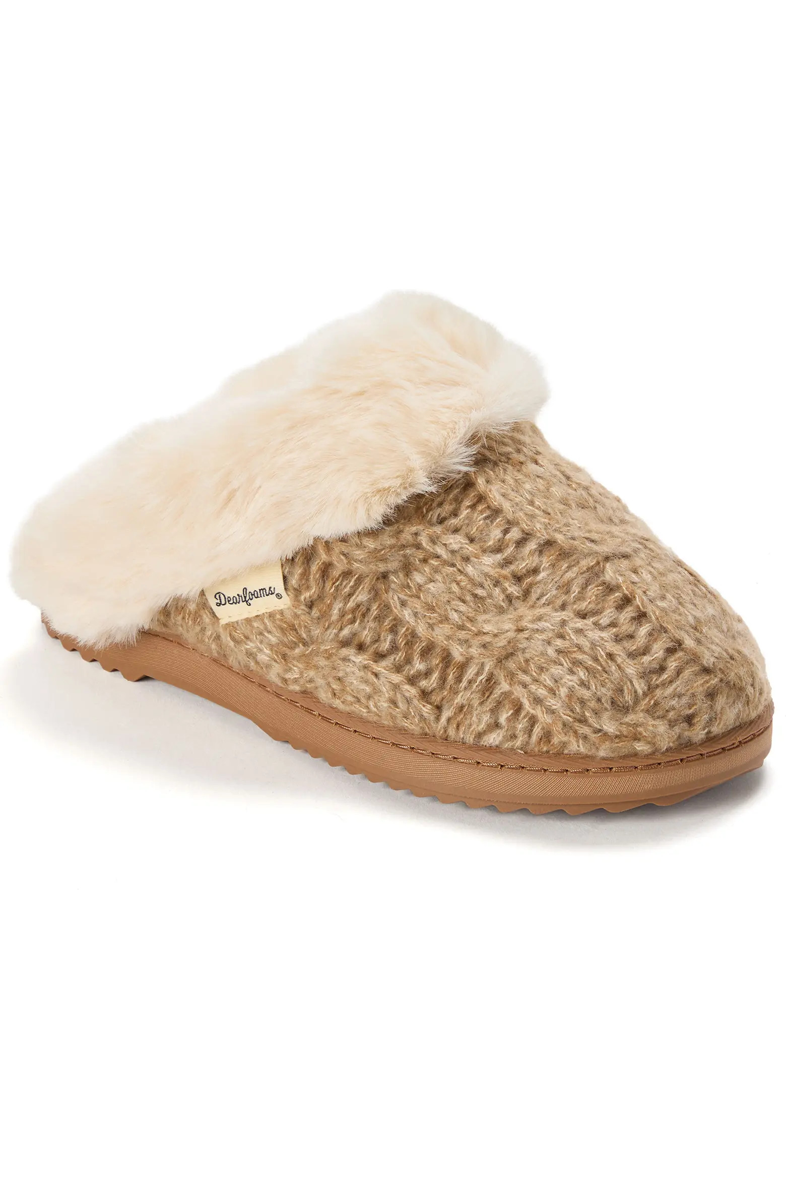 Nicki Knit Scuff Cable Knit Slippers (Women) | Nordstrom | Nordstrom