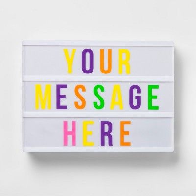 Your Message Here Light Box - Pillowfort™ | Target