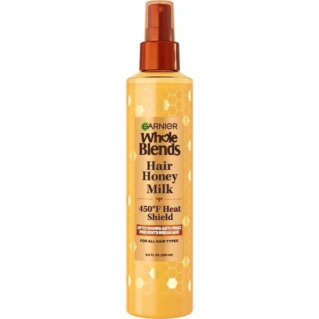 Garnier Whole Blends Hair Spray with Honey Milk, 450°F Heat Shield, 8.5 fl oz | Walmart (US)
