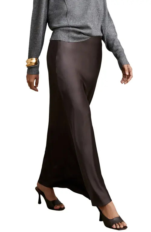 Reiss Saskia Satin Skirt in Mauve at Nordstrom, Size 2 Us | Nordstrom