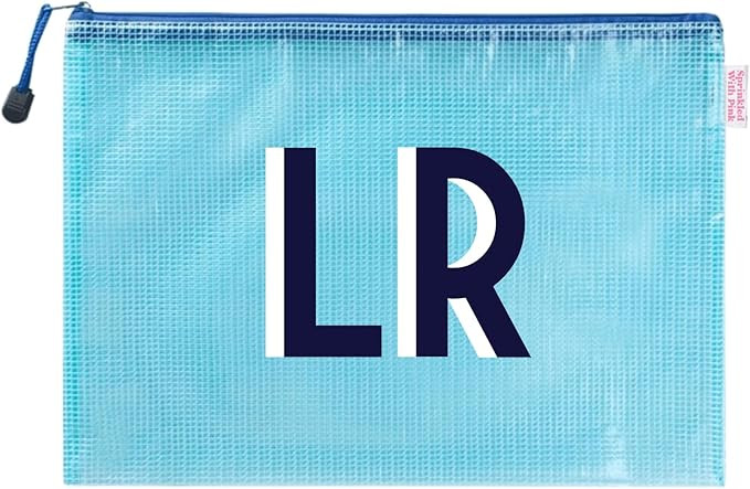 The Original Personalized Shadow Monogram Pool Pouch - Small or Large Water-Resistant PVC Bag for... | Amazon (US)
