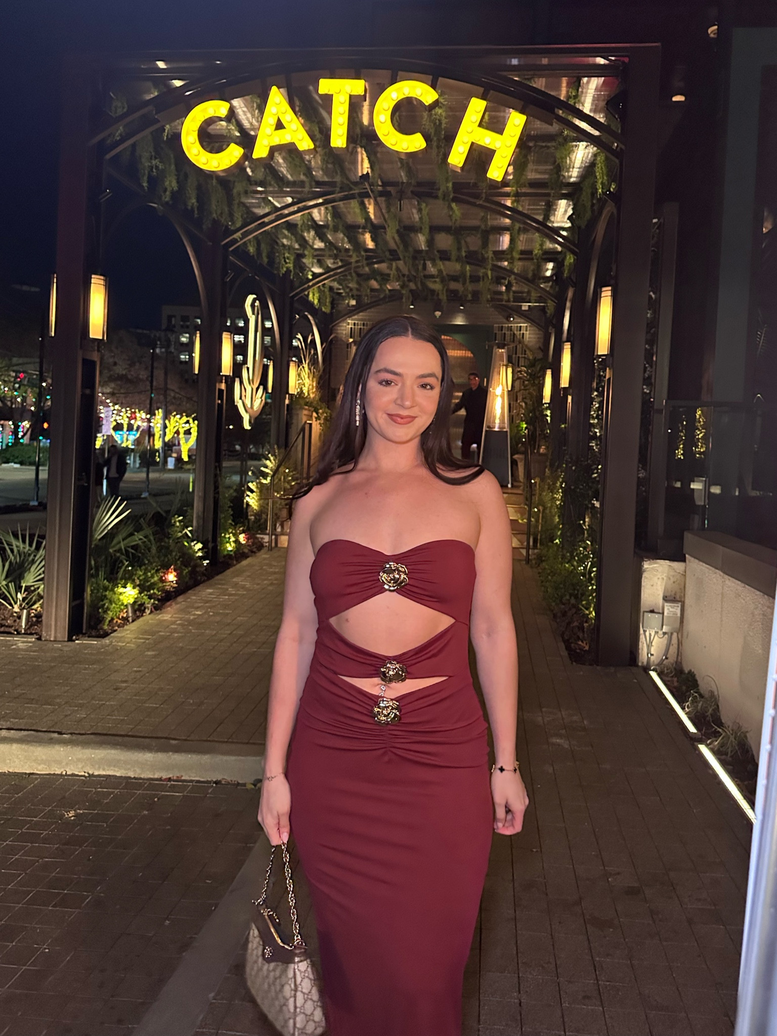 Maroon cutout dress. Long cutout dress. Long dress. Holiday dress. Christmas dress. Holiday party outfit. Christmas party dress. Strapless dress. Strapless gown. Elegant dress   

#LTKFindsUnder50 #LTKHoliday #LTKStyleTip