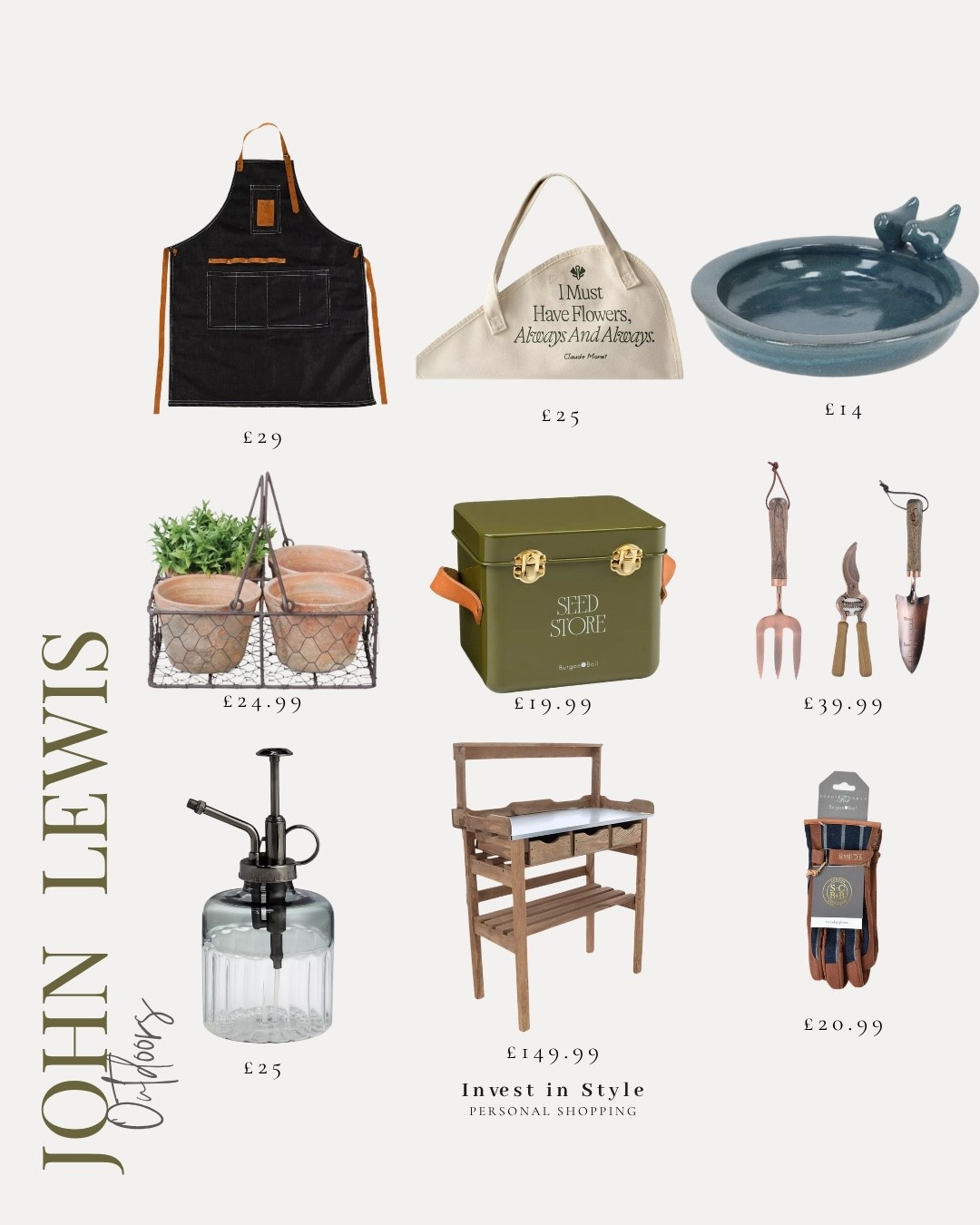 Outdoors inspired host gifts 
Birthdays 
Garden accessories 

@johnlewis
#ad

#LTKsummer #LTKgiftguide #LTKhome