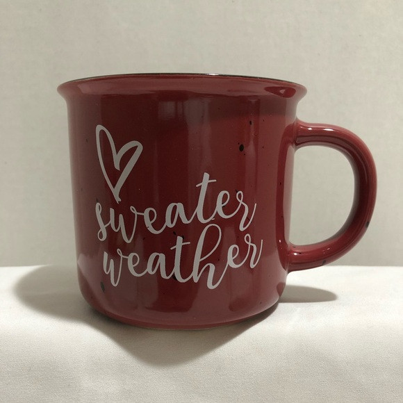 Sweater Weather Coffee Mug, 15 oz, Maroon | Poshmark