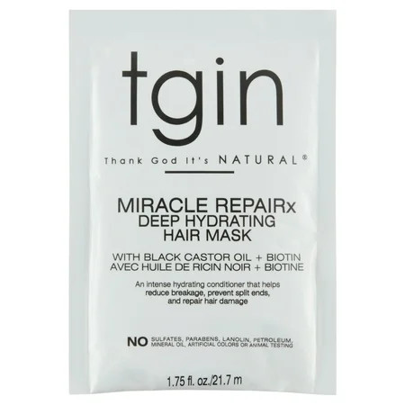 Thank God It s Natural (tgin) Miracle RepaiRx Deep Hydrating Hair Mask Packette 1.75 OZ | Walmart (US)