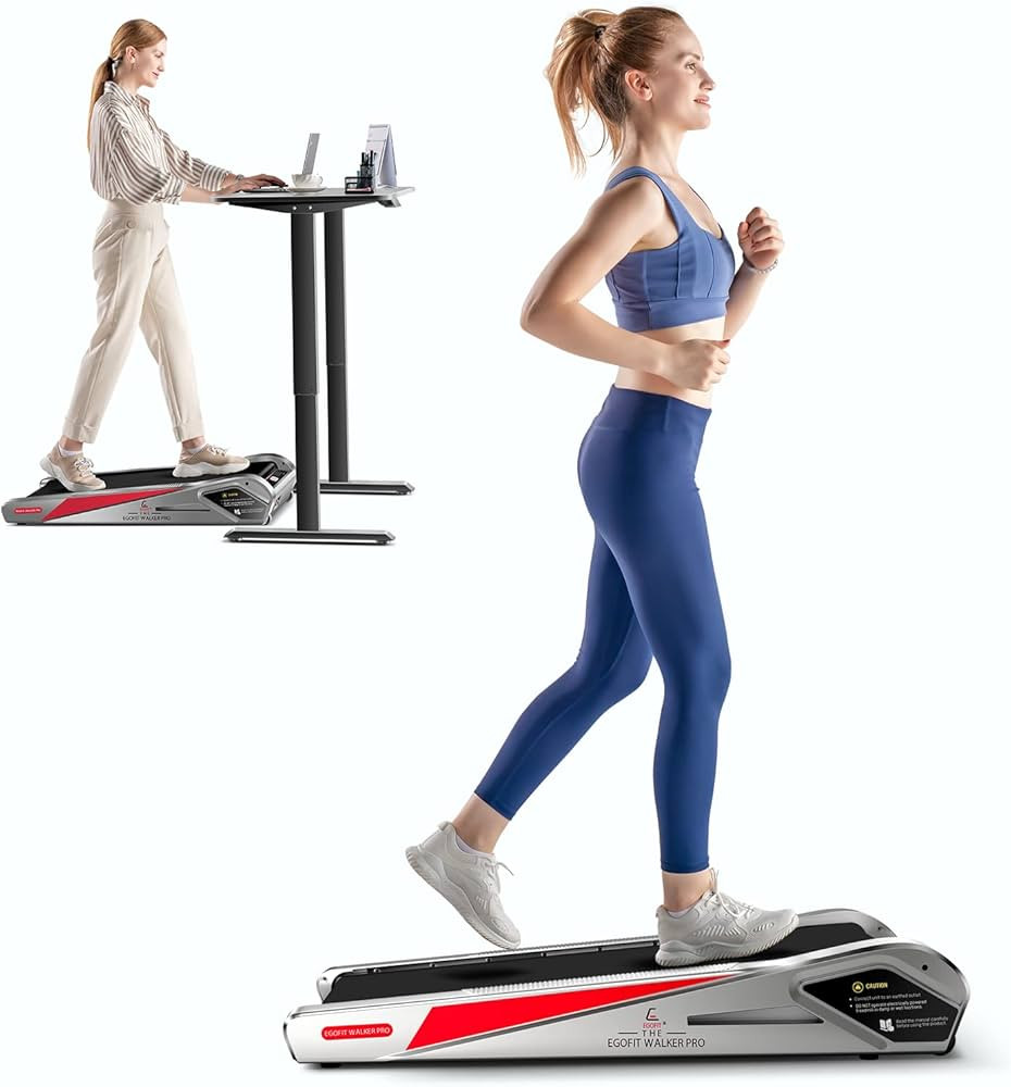 Egofit Walker Pro Under Desk Treadmill Small Compact Walking Treadmill with Incline 5° Fit Stand... | Amazon (US)