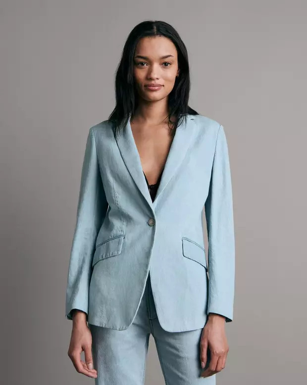 Buy Margot Linen Blazer for USD 495.00 | rag & bone | rag + bone