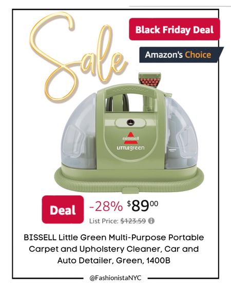 Black Friday SALE at Amazon
This is a hugely popular Best Seller!!!
Great time to begin your Holiday Shopping!!! 🛍  Come Shop with me!! 🎁 Let me know in the comments what you are shopping for - I will hunt it down for you!!
Amazon Prime - Deal Days - Amazon - Bissell Cleaner - Home 

Follow my shop @fashionistanyc on the @shop.LTK app to shop this post and get my exclusive app-only content!

#liketkit #LTKGiftGuide #LTKfamily #LTKHoliday #LTKsalealert #LTKfindsunder50 #LTKparties #LTKfindsunder100 #LTKhome
@shop.ltk
https://liketk.it/4oSFI
