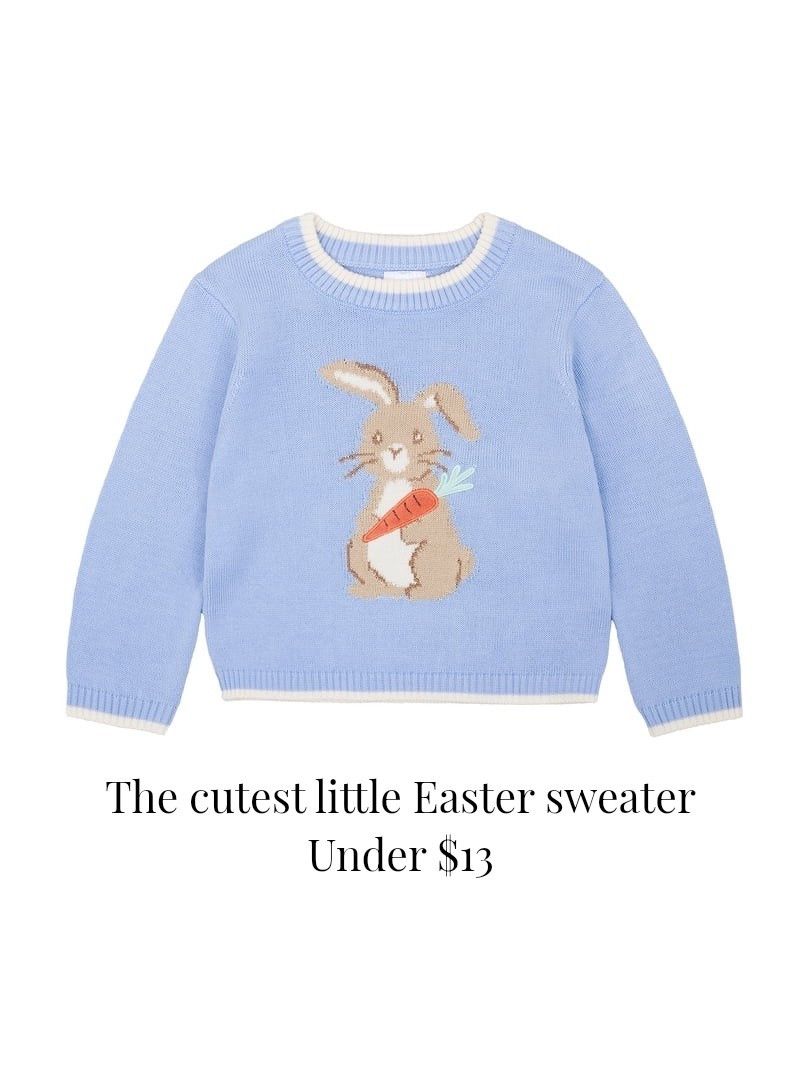 Obsessed with this little toddler easter sweater from Walmart! Toddler Easter, toddler Easter outfit, Easter basket. Glassalwaysfull 

#LTKKids #LTKBaby #LTKSeasonal