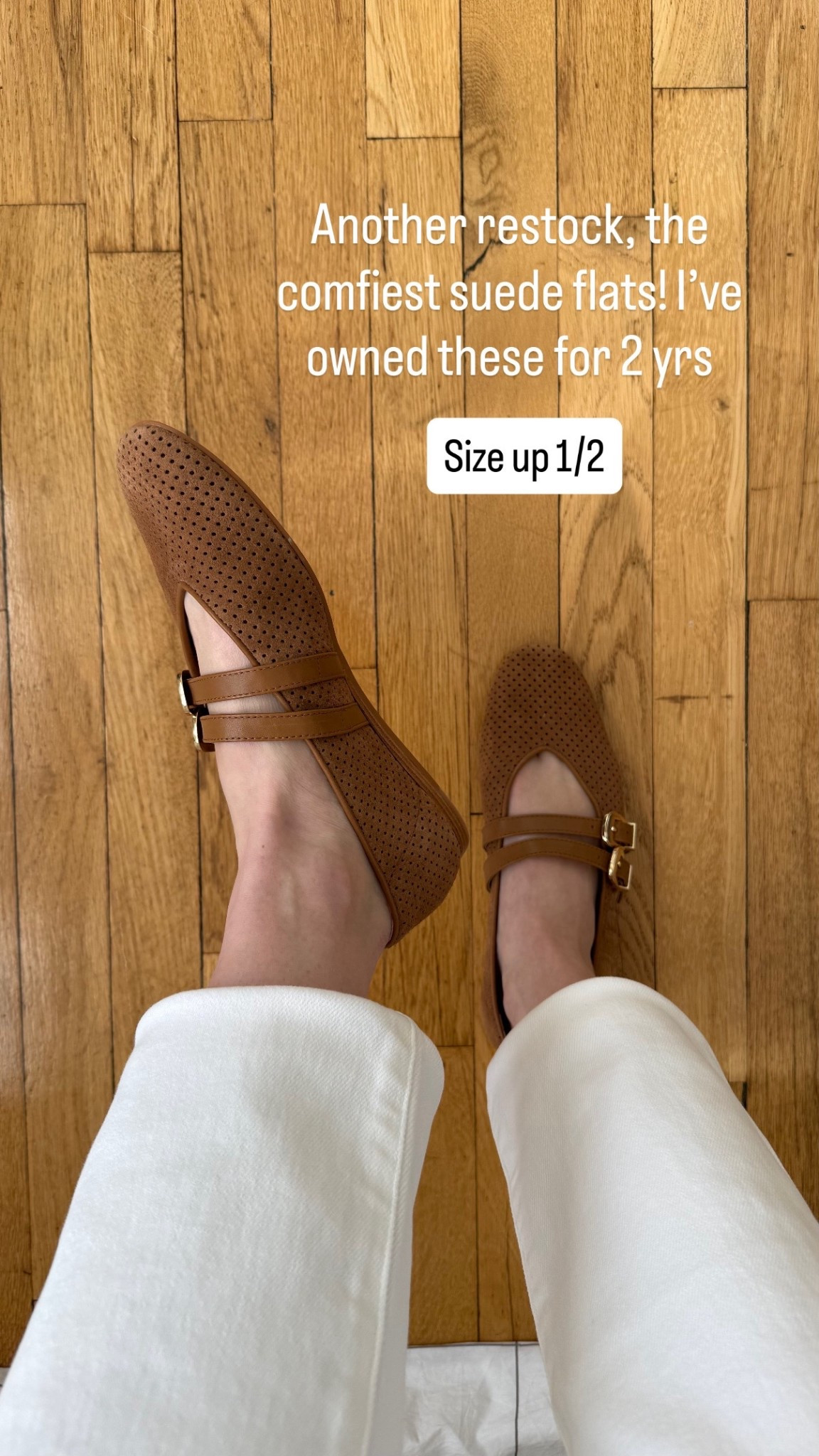 Comfy suede flats restocked & on sale! Size up 1/2. 10k step tested

#LTKFindsUnder100