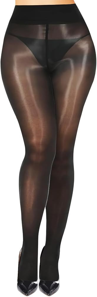 Buauty Shimmer Tights for Women, Shiny Oil Pantyhose Stockings, Oil Bright Shaping Tight Ultra Sh... | Amazon (US)