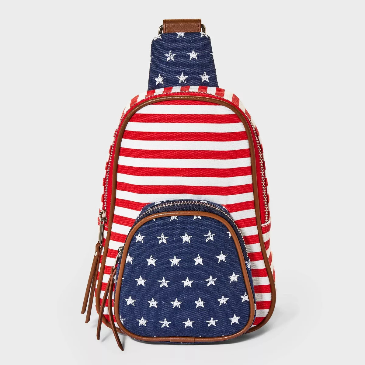 Americana Sling Crossbody Bag - Mad Love Blue/Red | Target