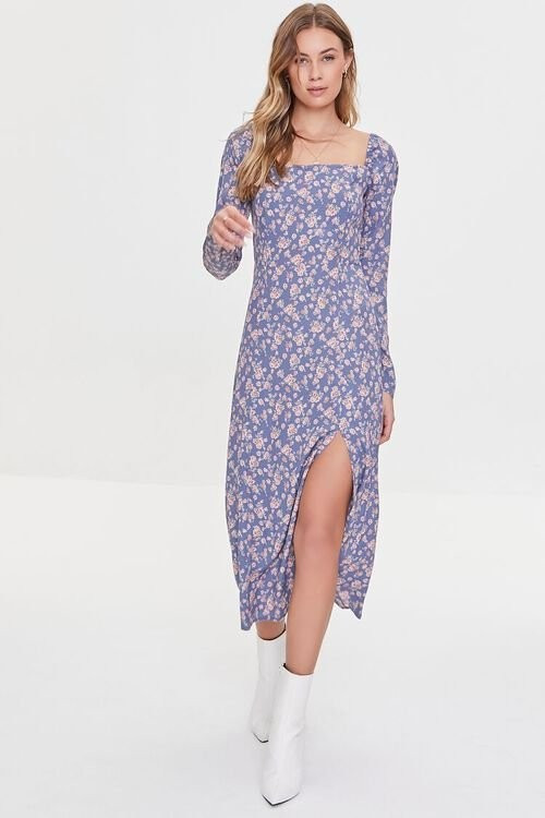 Floral Print Midi Dress | Forever 21 (US)