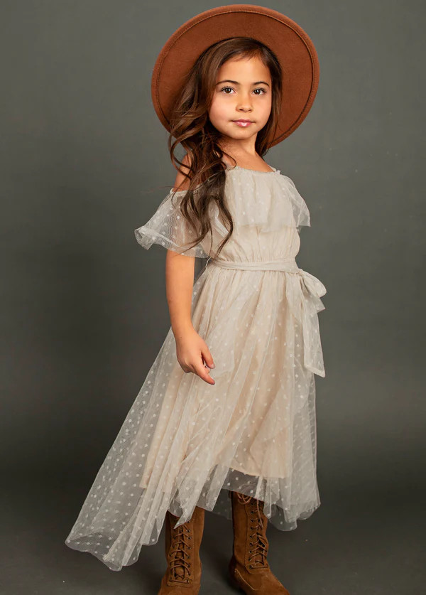 Lauryl Dress in Sand | Joyfolie