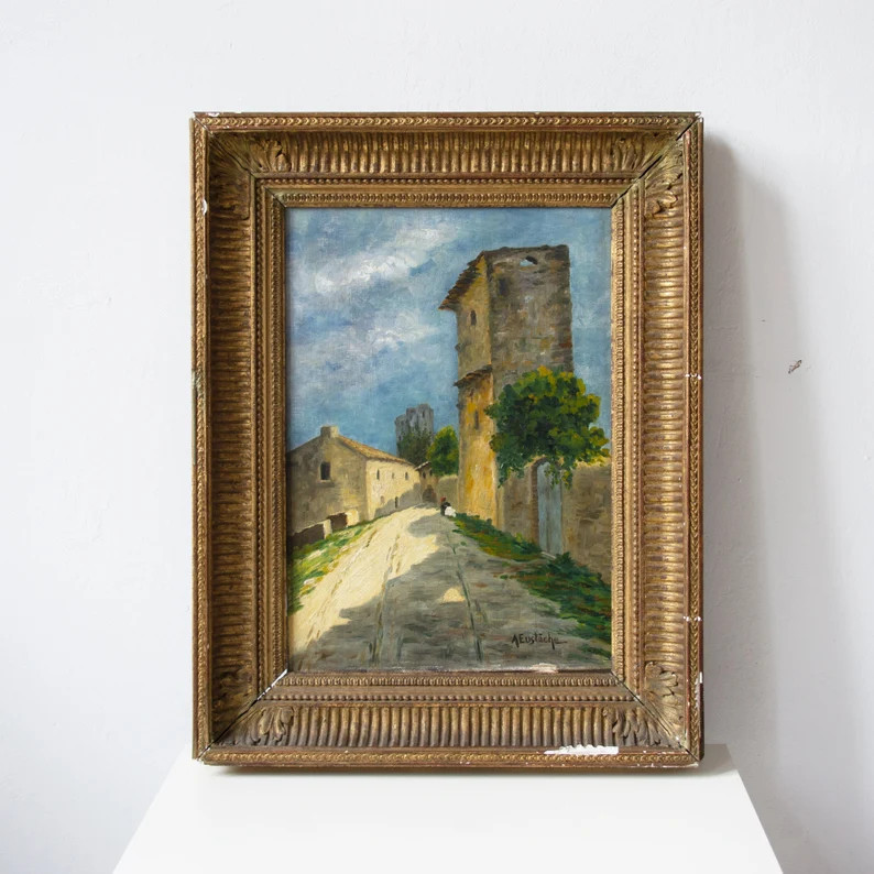 Original Antique Painting 19th Century Oil Painting | Etsy | Etsy (US)