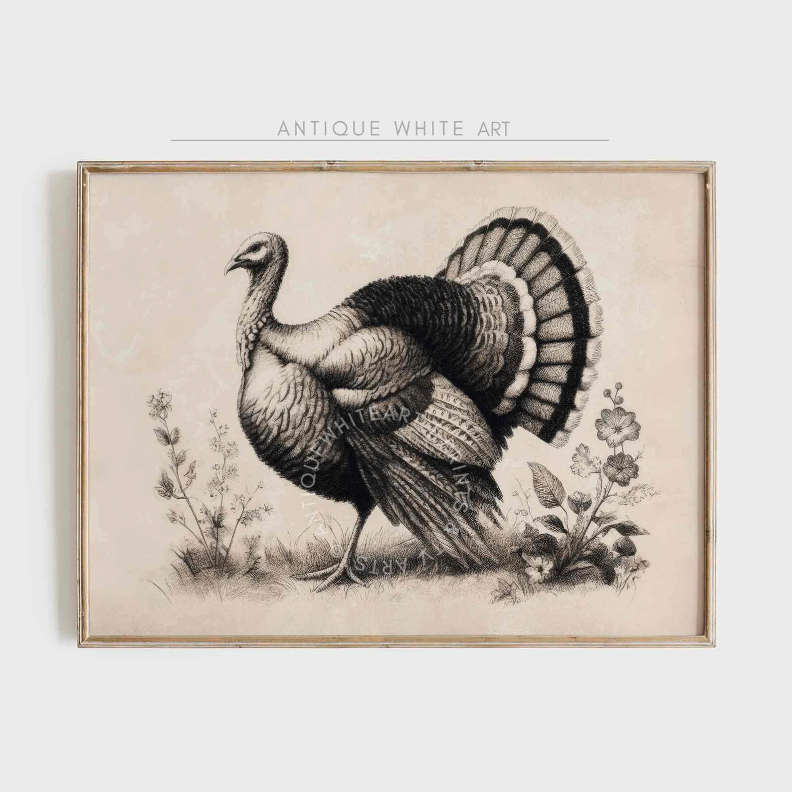 Thanksgiving Wall Art, Turkey Painting, Instant Download, Farmhouse Print, Thanksgiving Print, Au... | Etsy (US)