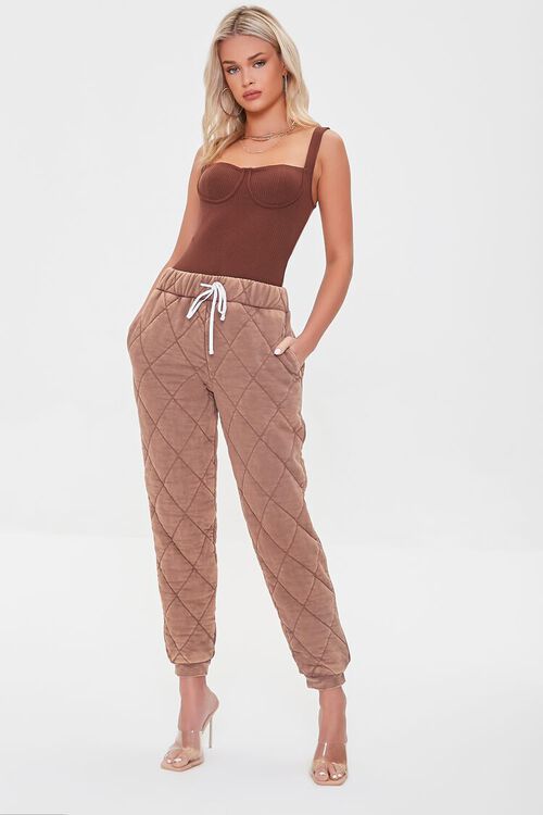 Quilted French Terry Joggers | Forever 21 (US)