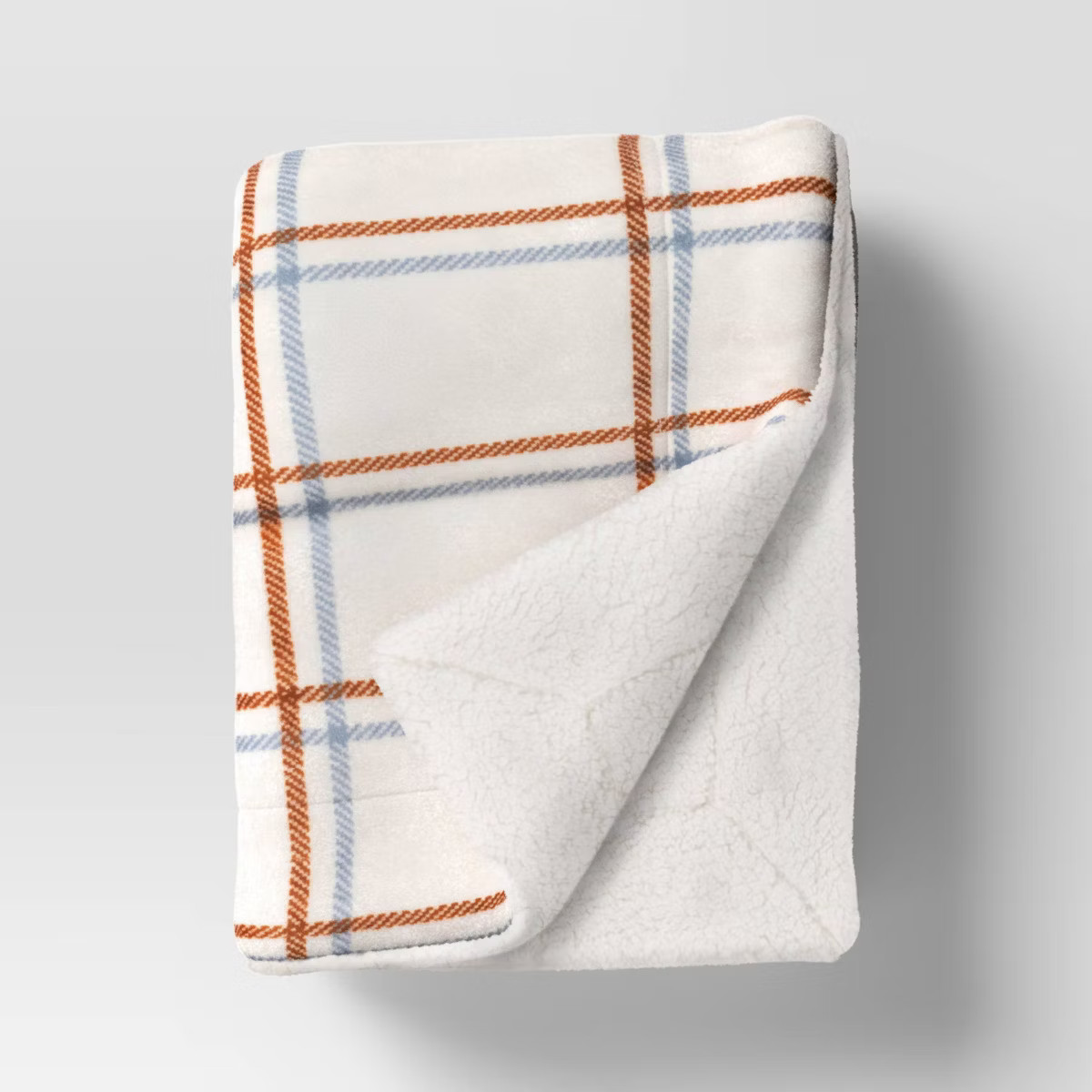 Printed Plush Throw with Faux Shearling Reverse - Threshold™ | Target