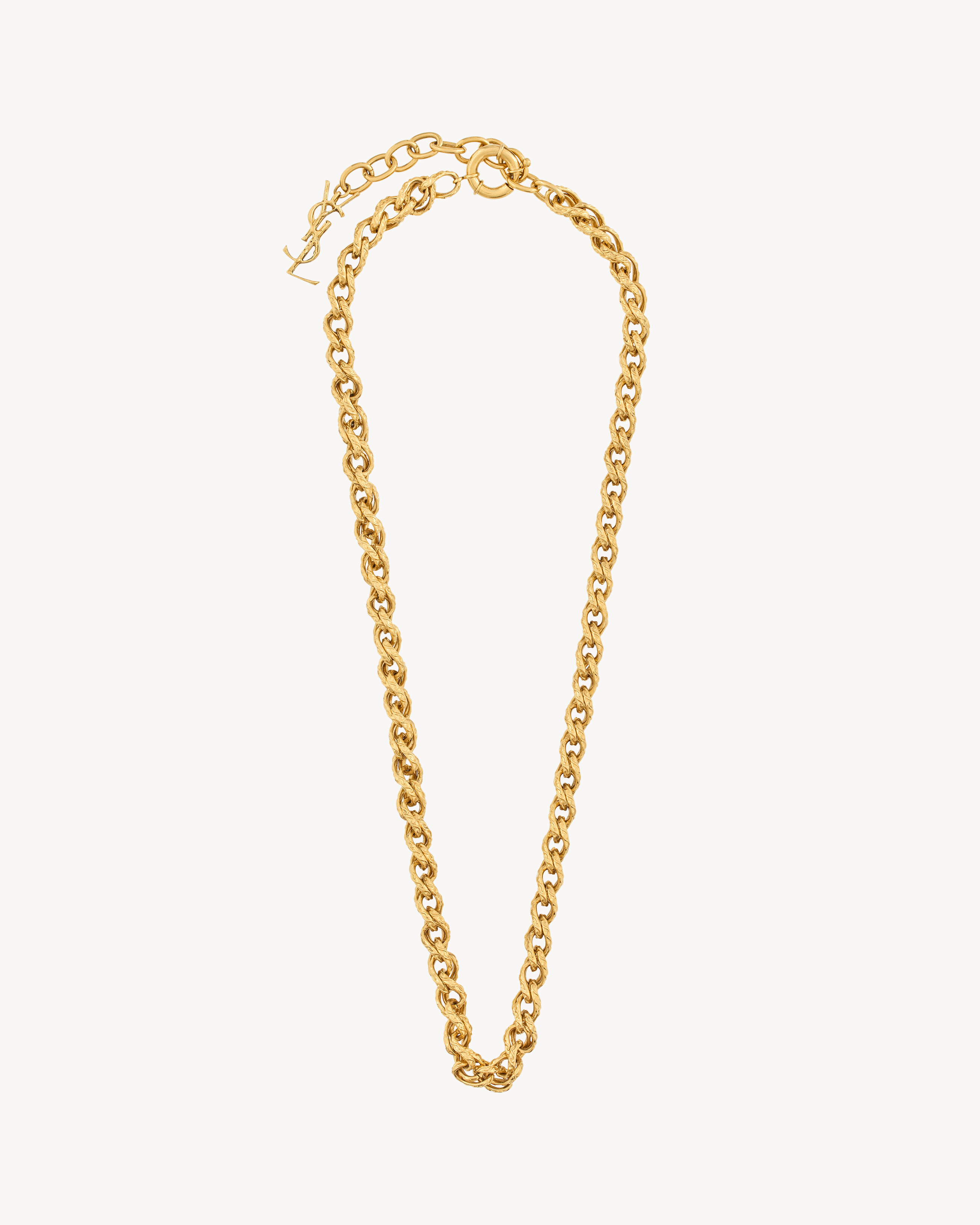 Saint Laurent Rope-Chain Necklace In Metal - Yellow/gold - Women - M | Saint Laurent Inc. (Global)