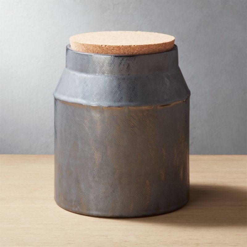 Scoop Large Black Canister + Reviews | CB2 | CB2