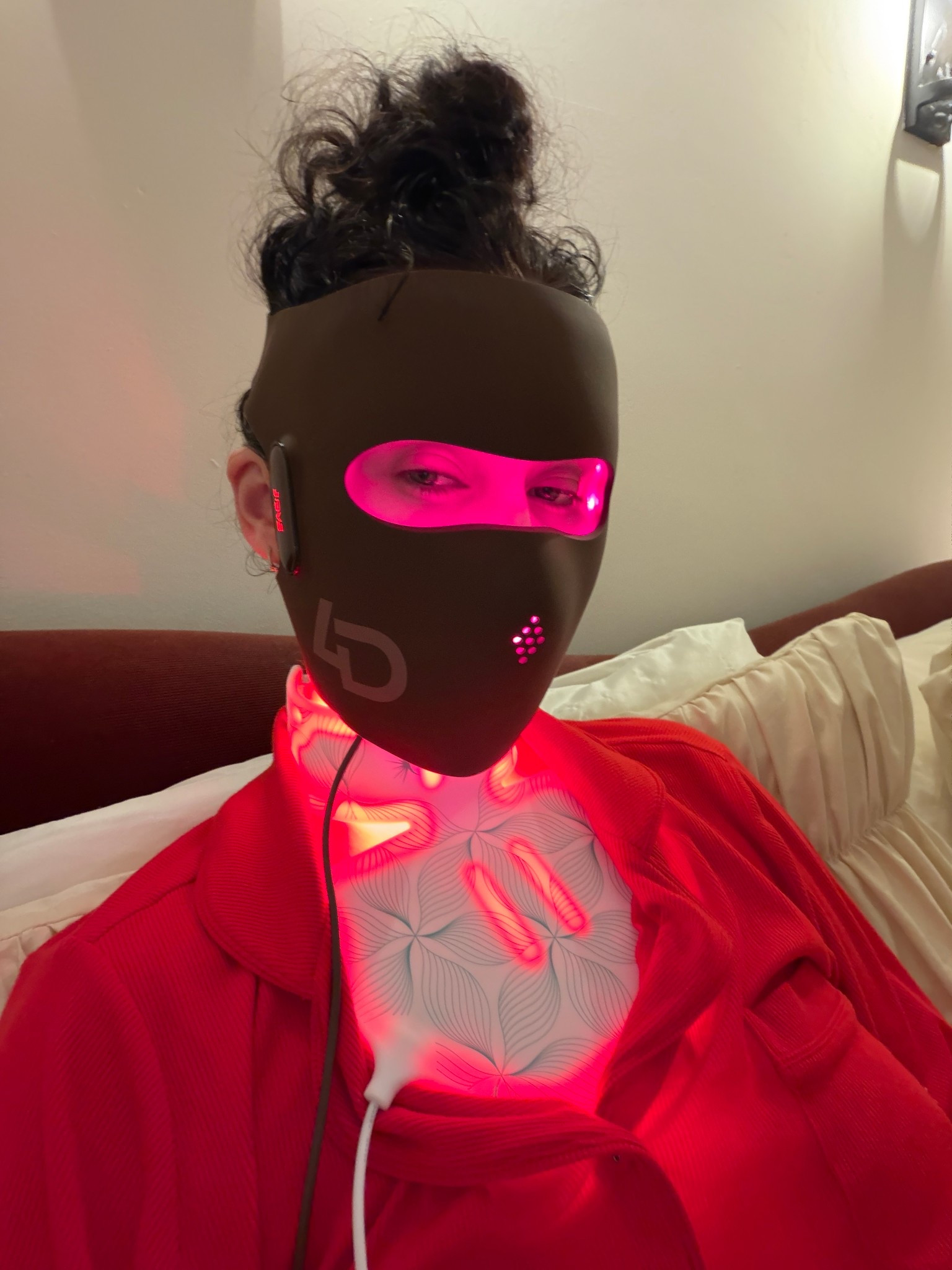 the red light therapy masks I use every night! Love the brown one because it’s soft & you can clip it on to your shirt so you can walk around the house with it! And I just started with the neck & chest one but heard it’s AMAZING! #redlighttherapy

#LTKbeauty