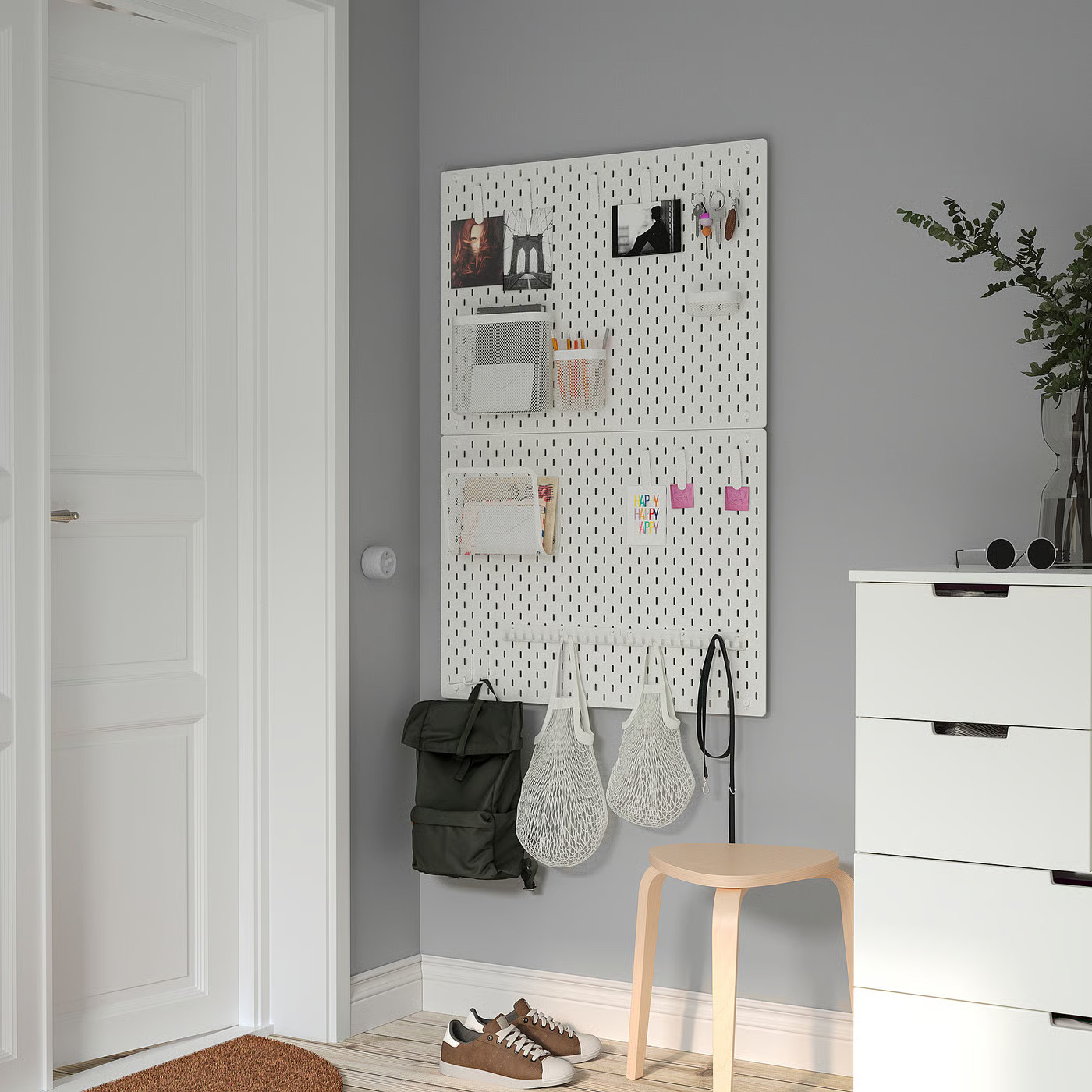 IKEA SKÅDIS storage basket, set of 3, white | IKEA US